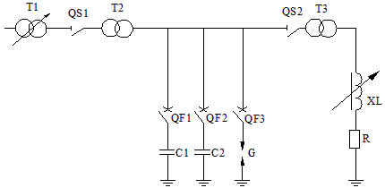 自動跟蹤補(bǔ)償消弧裝置弧光接地試驗接線圖